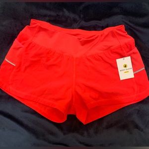 BRAND NEW neon track/running shorts